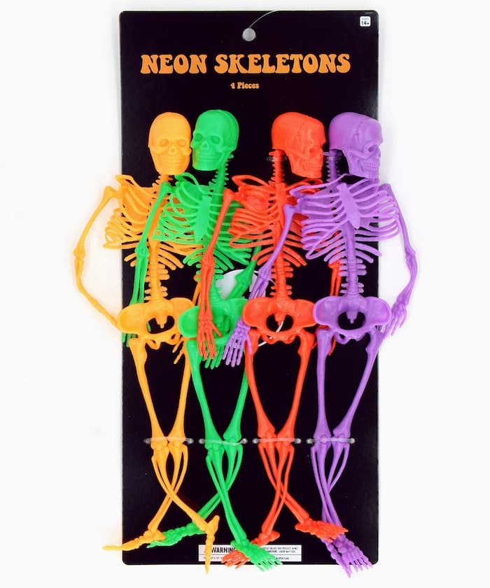 NEON SKELETONS 螢光骨骼擺飾