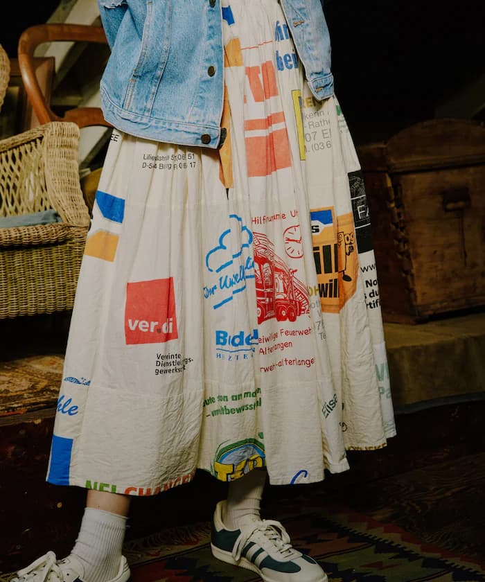 古著歐洲生態包包翻新裙子