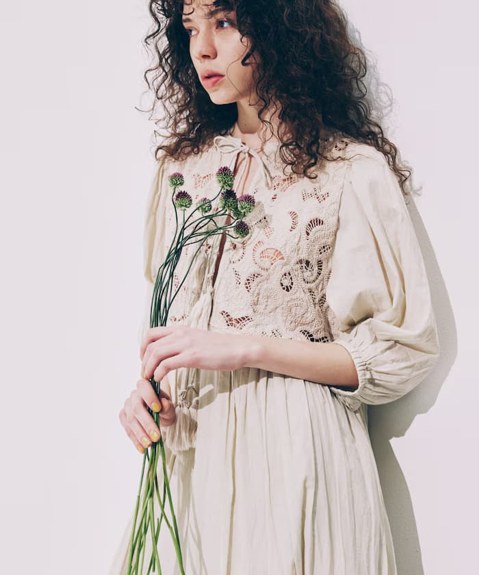 印度麻繩刺繡2WAY洋裝