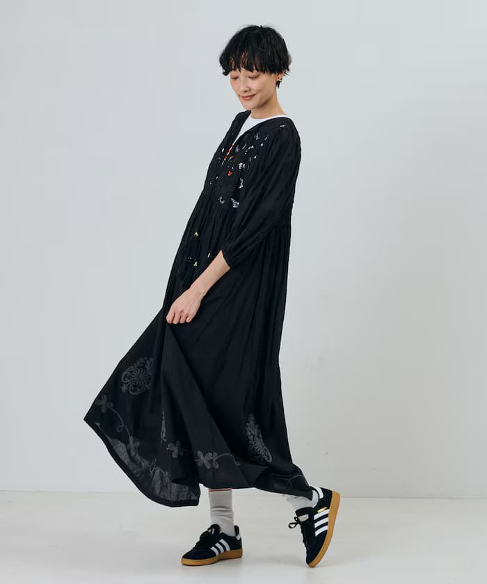 印度麻繩刺繡2WAY洋裝