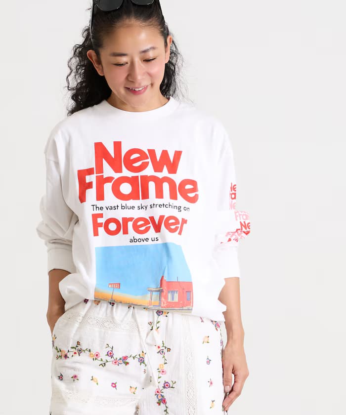 原創照片印花長袖上衣