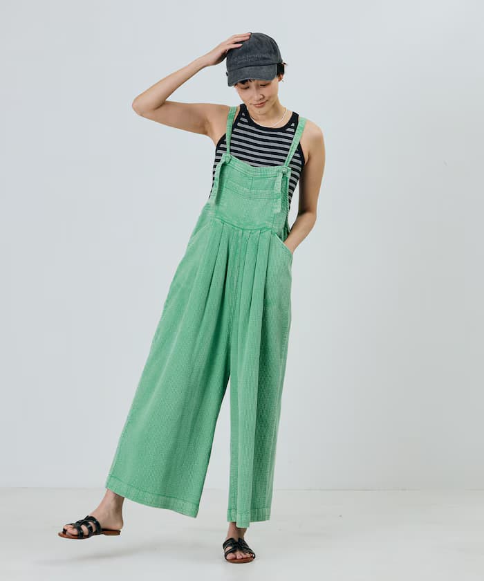 印度雙紗喇叭連身褲