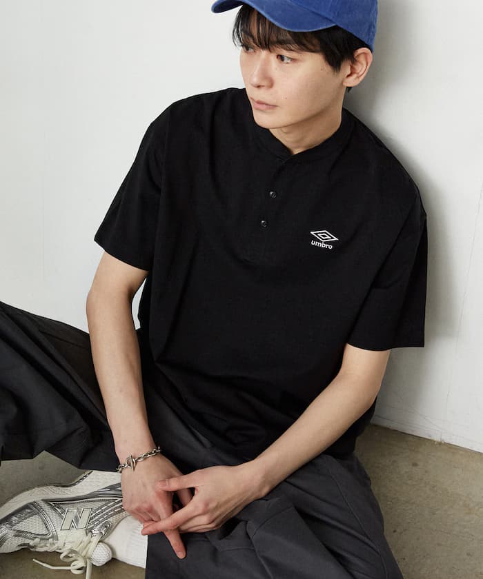 ＜吸水速乾＞別注 鍍層天竺亨利領T恤 限定展開