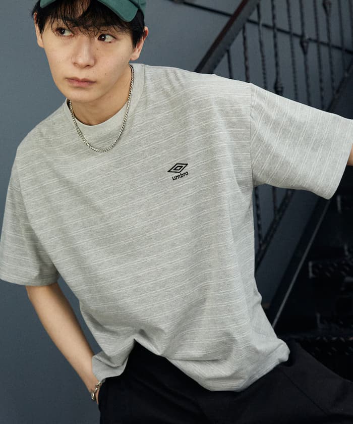 別注 單點LOGO橫條紋T恤 限定展開