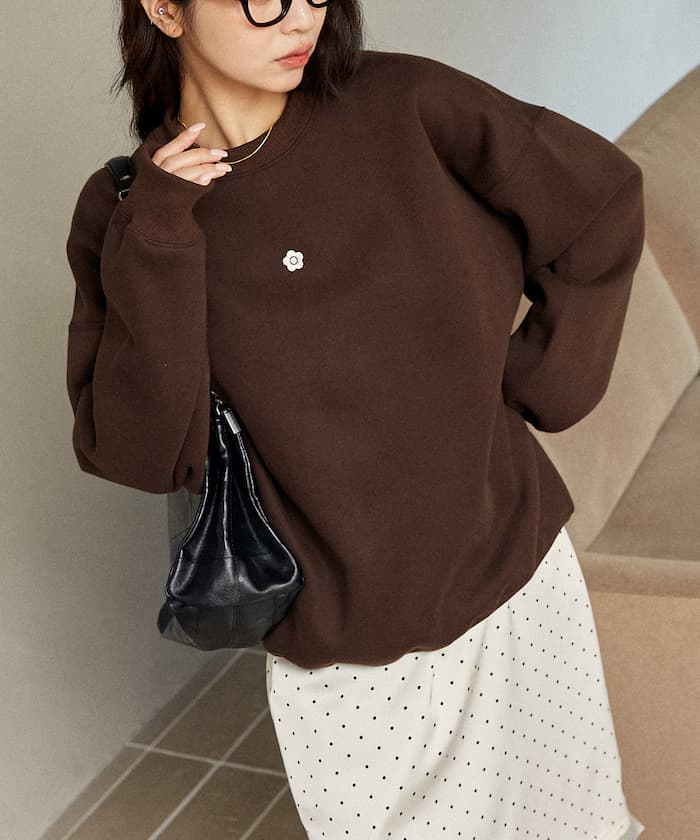 單點logo刺繡 裡起毛 衛衣 限定展開