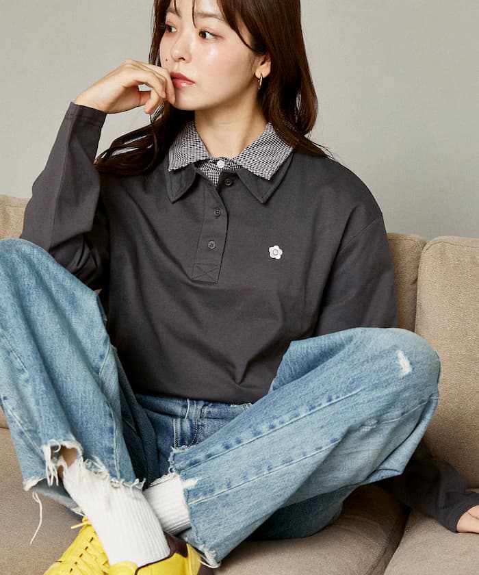 領口分層風格 Polo衫 限定展開