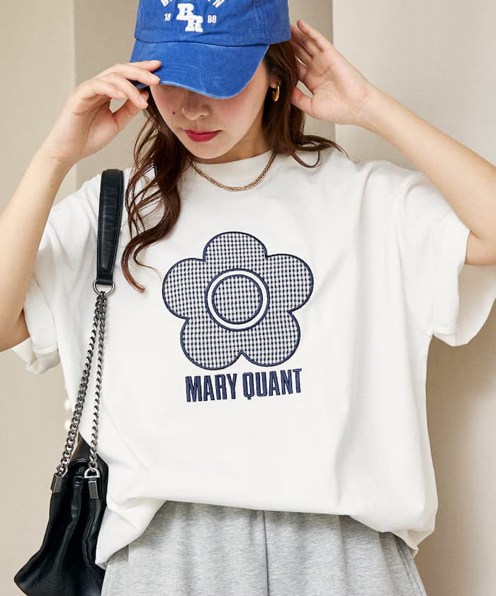 MARY QUANT×PUBLUX 異素材雛菊藝術T恤 限定展開