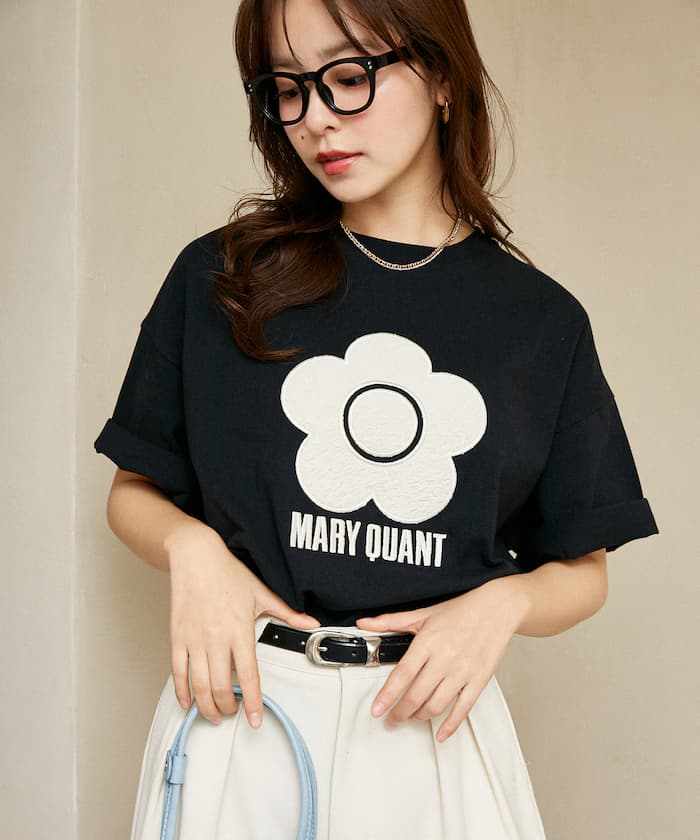 MARY QUANT×PUBLUX 異素材雛菊藝術T恤 限定展開