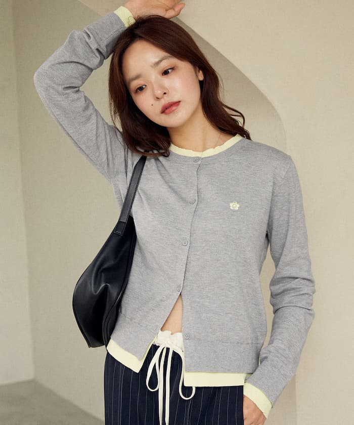 ＜新色追加＞ MARY QUANT 刺繡拼接風針織衫 限定展開