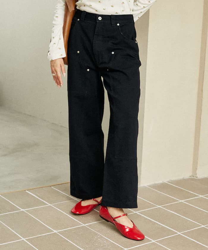 ダブルニー ペインター褲子 限定展開