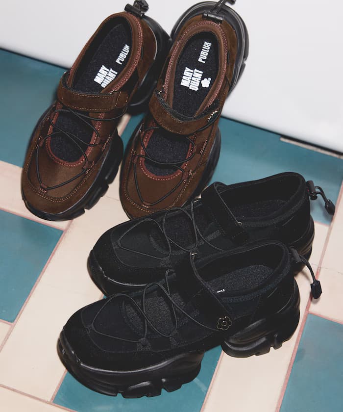 MARY QUANT×PUBLUX 十字繫帶芭蕾運動鞋/瑪麗珍運動鞋[23.0-24.5cm] 限定展開