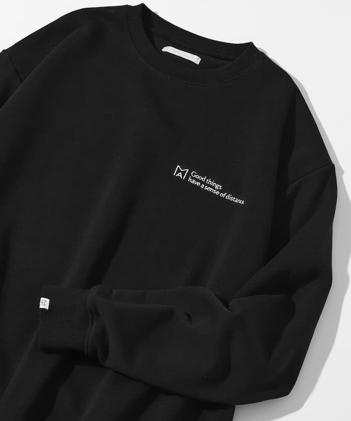 MA 基本款標誌刺繡 圓領衛衣 / 裡毛