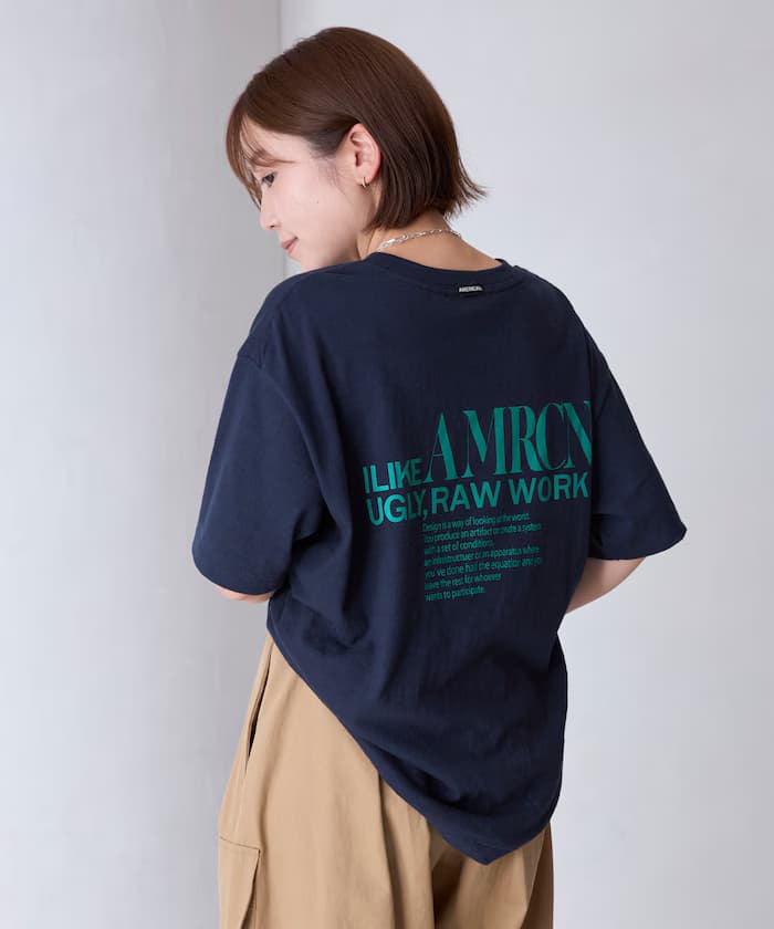 【3月11日12:00發售】限定款 丸胴 拉菲天竺 LOGO印花TEE