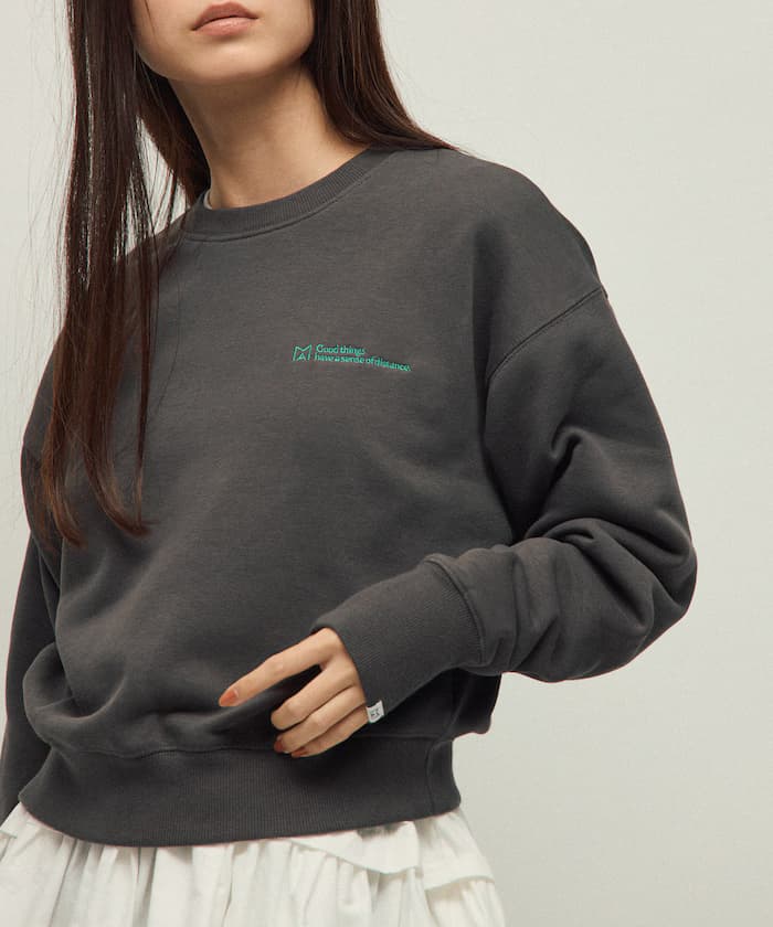 MA 基本款刺繡圓領衛衣 女款