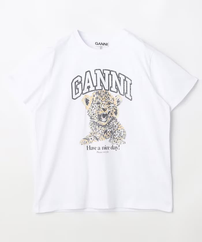 Basic Jersey Leopard Relaxed T-shirt / T4124