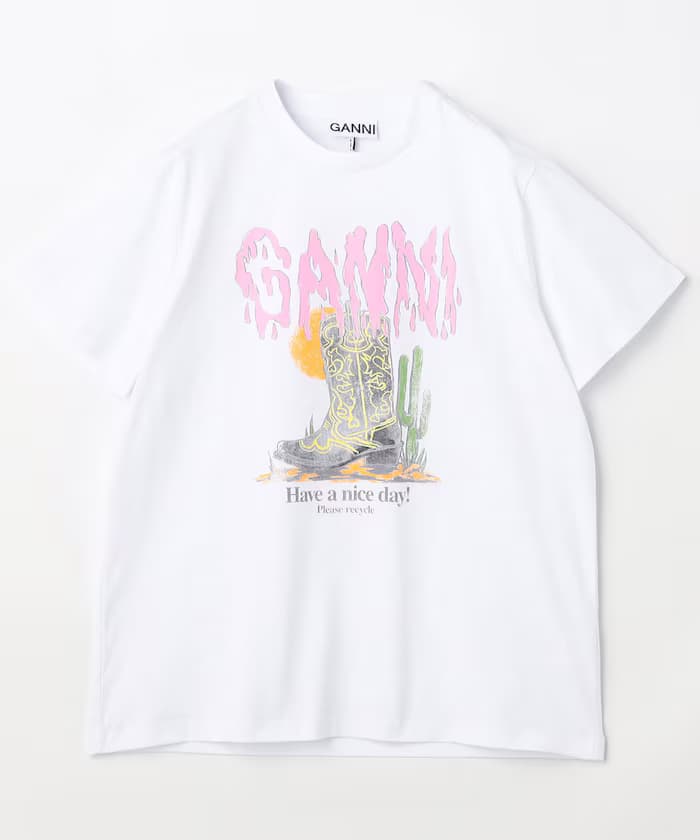 Basic Cotton Jersey T Boots Print / A1050075