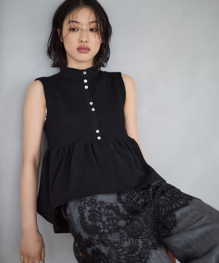 【3月11日12:00發售】日本製 ホールガーメント 荷葉邊背心