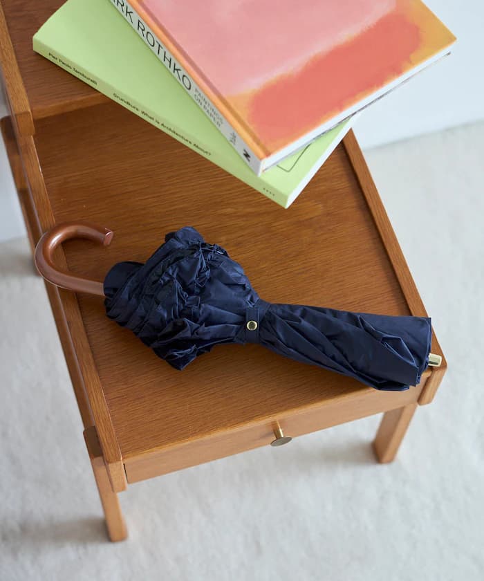 荷葉邊晴雨兼用折疊傘 UV加工遮光遮熱