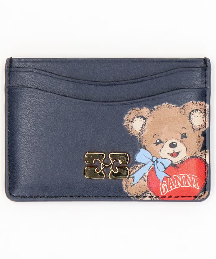 Card Holder With Flap Bear / B3010126