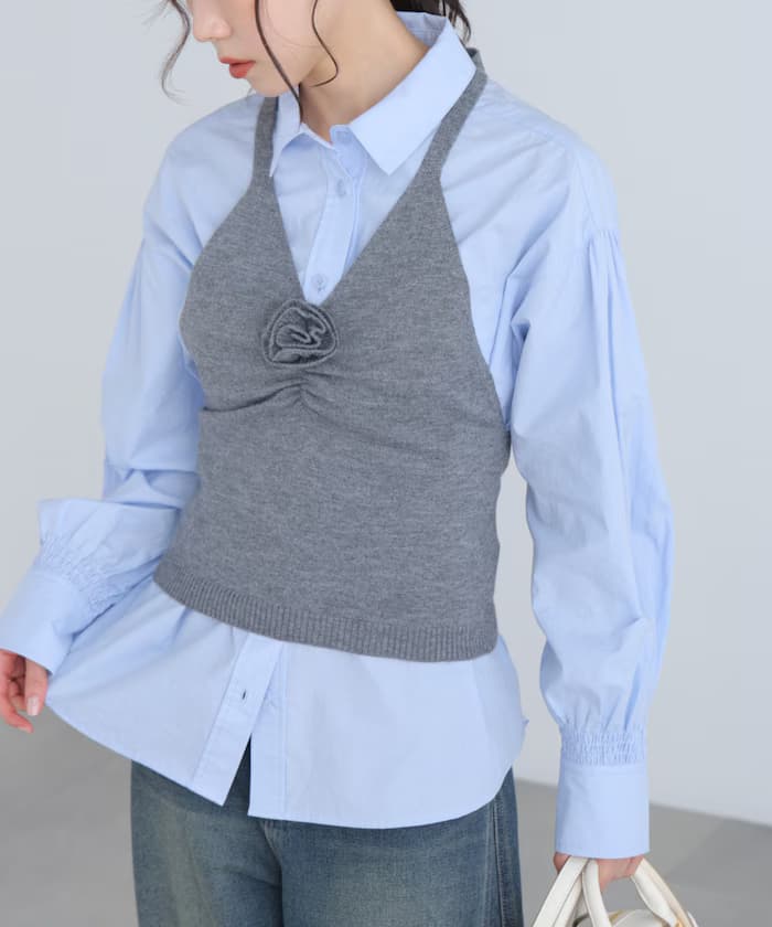 背心式針織衫