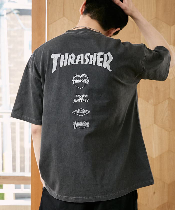THRASHER × PUBLUX 別注背面印花標誌T恤 限定展開